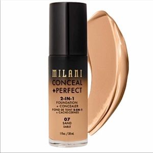 π MILANI 2-IN-1 CONCEALER+ PERFECT FOUNDATION
